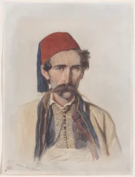 Schnurrbärtiger Slawe in Belgrad