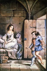 Esmeralda und Quasimodo, ca. 1831-1835 (Illustration)