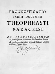 Titelseite von Prognosticatio Eximii Doctoris Paracelsi, 1536