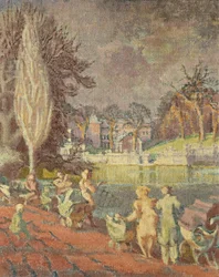 Die Serpentine im Frühling, Hyde Park, London