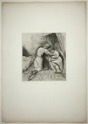 Er erstickt sie, Tafel dreizehn aus Othello