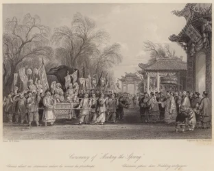 Zeremonie des "Frühlingsbegrüßens"