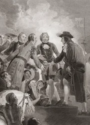 Wilhelm, Prinz von Oranien (später König Wilhelm III.) landet in Brixham.