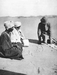 Kartierung im Sand, Halfa nach Shellal, Ägypten