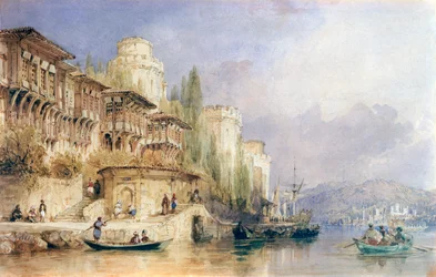 Der Bosporus mit den Burgen von Europa und Asien, 1846