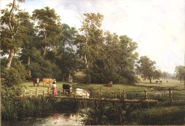 Eine rustikale Brücke, Stoneleigh Park