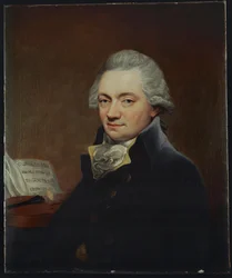 Johann Peter Salomon, Joseph Haydns Verleger in London (Öl auf Leinwand)