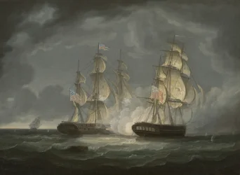 Kampf zwischen der U.S. Fregatte President und H.M.S. Endymion