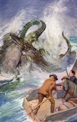 Illustration für Eine Reise zum Mittelpunkt der Erde von Jules Verne