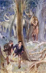 Illustration für Eine Reise zum Mittelpunkt der Erde von Jules Verne