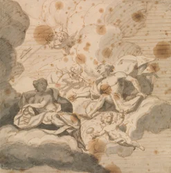 Entwurf für eine Deckendekoration