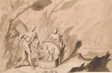 Die Töchter des Cecrops entdecken Ericthonius: Ovid, Metamorphosen, Buch 2