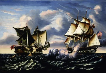 Eroberung der H.B.M. Fregatte Macedonian durch die U.S. Fregatte United States, 25. Oktober 1812, 1852