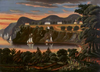 Ansicht des Hudson River bei West Point
