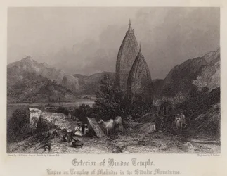 Außenansicht des Hindoo-Tempels