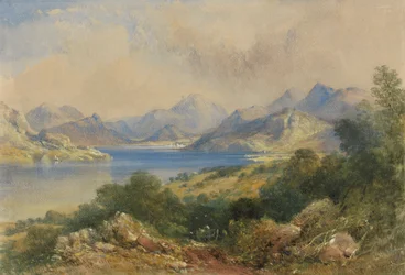 Berglandschaft mit einem See