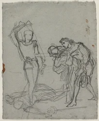 Duell nach dem Maskenball, ca. 1857