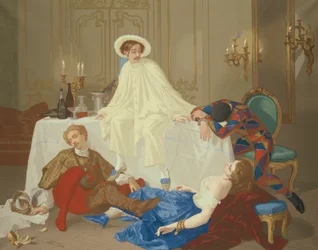 Das Abendessen nach dem Maskenball