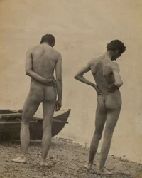 Thomas Eakins und John Laurie Wallace am Strand, 1883