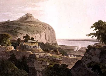 Nordwestansicht von Rotas Ghur, Bahar, aus 