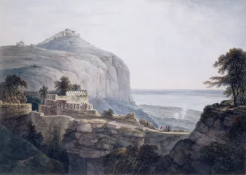Die Nordwestansicht von Rohtasgarh, Bihar