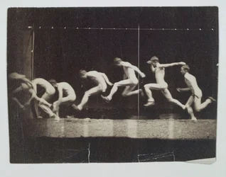 Marey-Rad-Fotografien eines unbekannten Modells, 1884