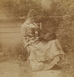 [Susan Macdowell (später Frau Thomas Eakins) mit Setter]