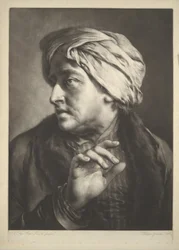 Kopf eines Mannes mit Turban