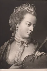 Elegant gekleidete Dame