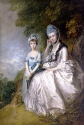 Hester, Gräfin von Sussex, und ihre Tochter, Lady Barbara Yelverton