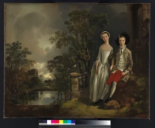 Porträt von Heneage Lloyd und seiner Schwester Lucy, ca. 1750