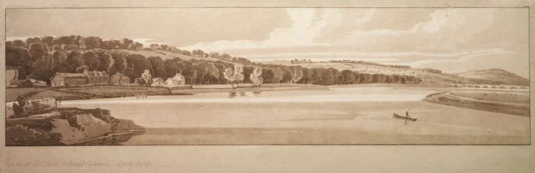 Auswahl von zwanzig der malerischsten Ansichten in Paris: Blick auf St. Cloud und den Kalvarienberg vom Pont de Sèvres