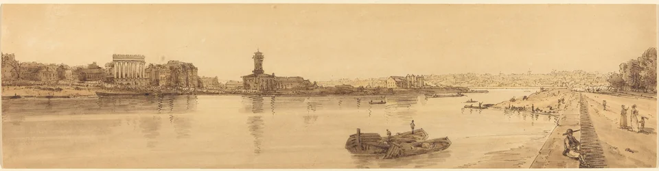Blick auf das Dorf Chaillot von der Pont de la Concorde: pl.17