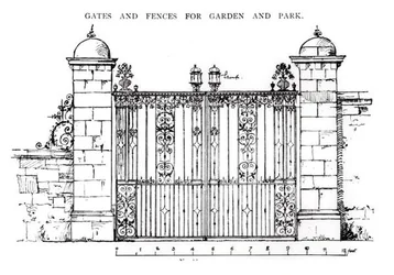 Tore und Zäune für Garten und Park, aus 