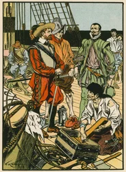 Erbeutet Schatz. Sir Francis Drake