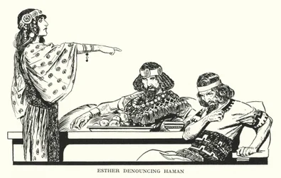 Esther denunziert Haman
