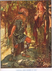 Abschied stolze Tochter Odins (Lithografie)
