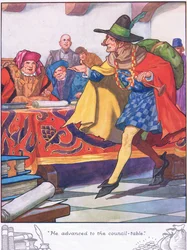 Er trat an den Ratstisch heran