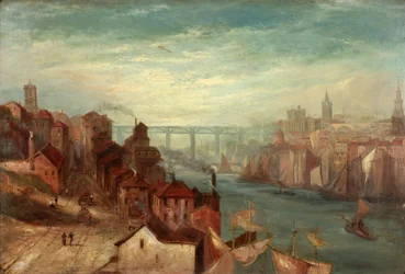 Newcastle upon Tyne von Gateshead, ca. 1880