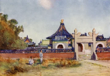 Peking, der Robentempel des Kaisers, der Himmelstempel