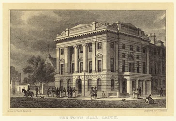 Das Rathaus, Leith (Gravur)