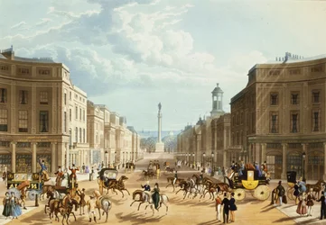 Lower Regent Street, veröffentlicht von Ackermann, ca. 1835