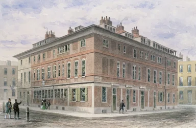Altes Haus in New Street Square, vermacht von Agar Harding an die Goldsmith