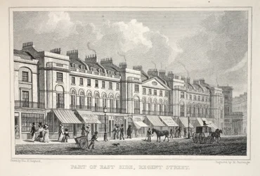 Teil der Ostseite, Regent Street, aus 