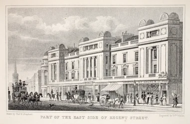 Teil der Ostseite der Regent Street, aus 