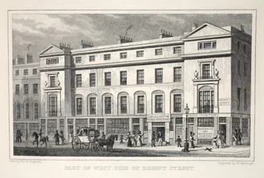 Teil der Westseite der Regent Street, aus 
