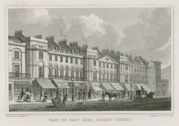 Teil der Ostseite der Regent Street, London