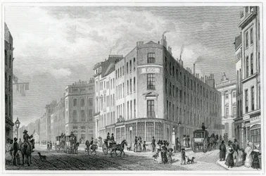 Piccadilly, von Coventry Street, 1830