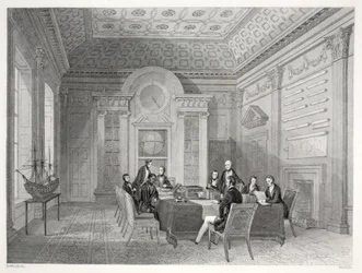 Der Admiralty Board Room, aus 