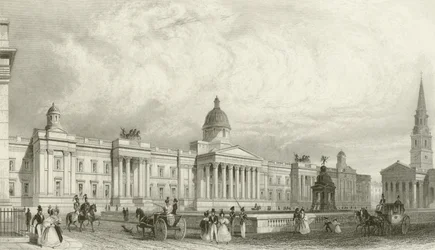 Die neue Nationalgalerie, Trafalgar Square, London